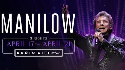 Barry Manilow is ready for the "thrill" of his return to Radio City Music Hall