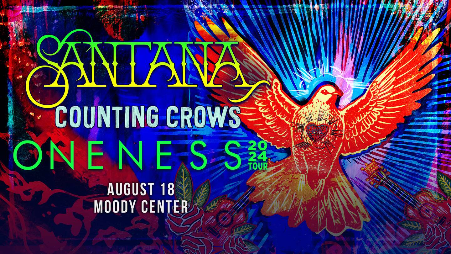 Santana and Counting Crows are bringing the Oneness Tour 2024 to Moody Center on Sunday, August 18, 2024.