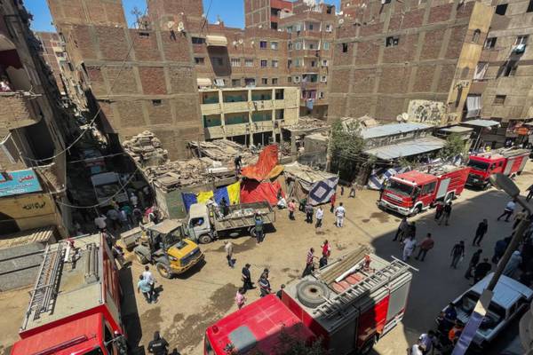 Fire at Coptic Orthodox church near Egypt’s capital kills 41, injures 16