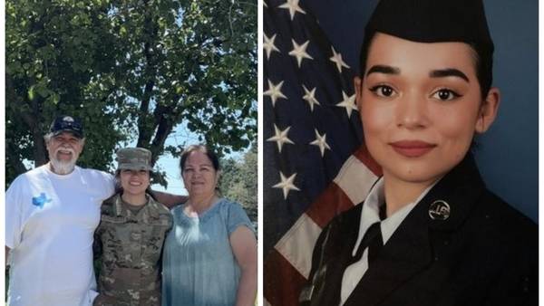 KONO Soldier Salutes Airman First Class Lauren Marie Delgado
