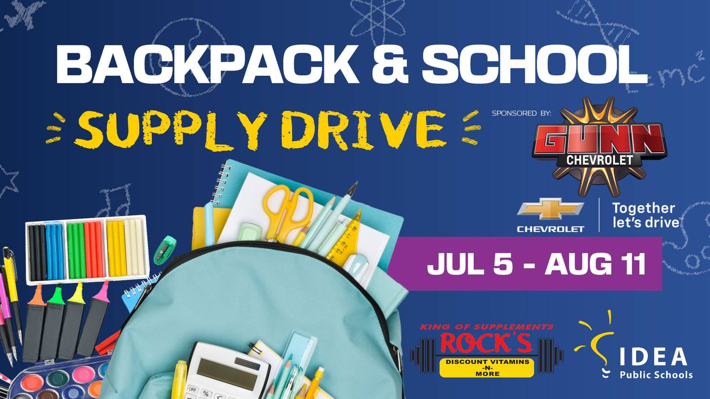 Backpack & School Supply Drive 2024, getting you and your kids ready for the new school year with the Back to School Backpack & School Supply Drive presented by Gunn Chevrolet!