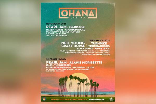 Neil Young & Crazy Horse to headline Ohana Festival