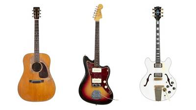 Guitars from Johnny Cash, Jimi Hendrix and Rush's Alex Lifeson auctioned for hundreds of thousands of bucks