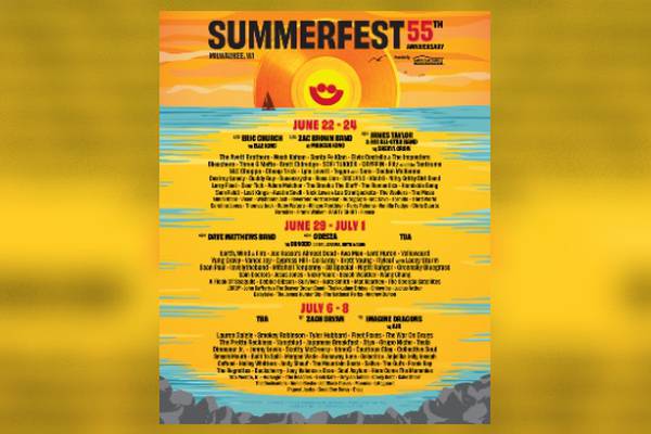 Milwaukee Summerfest announces full lineup